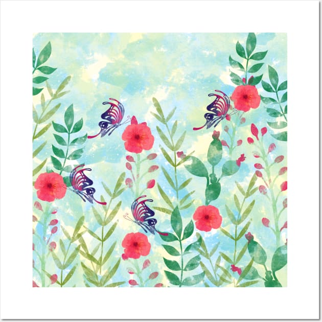 Watercolor Botanical Garden VIII Wall Art by uniqued